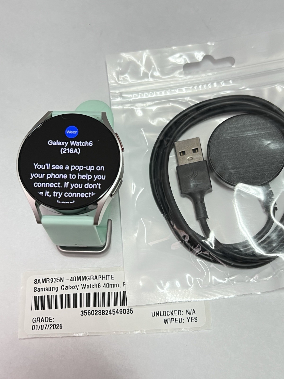 Samsung Galaxy Watch6 SM-R935 40mm Aluminum Case with Sport Band…