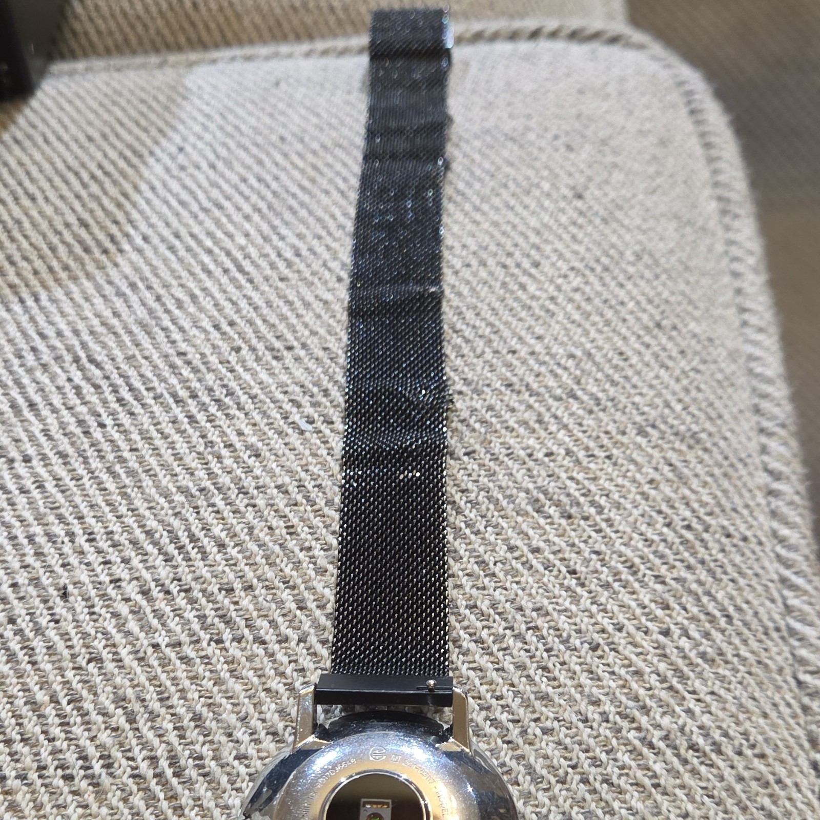 broken, for parts only. Withings HWA03B Hybrid Smart Watch 36mm Black Metal Band