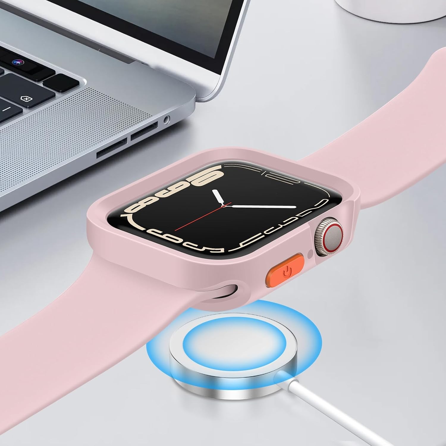 Rugged Case for Apple Watch 41mm 40mm Soft Flexible TPU Shockproof Bumper Cover