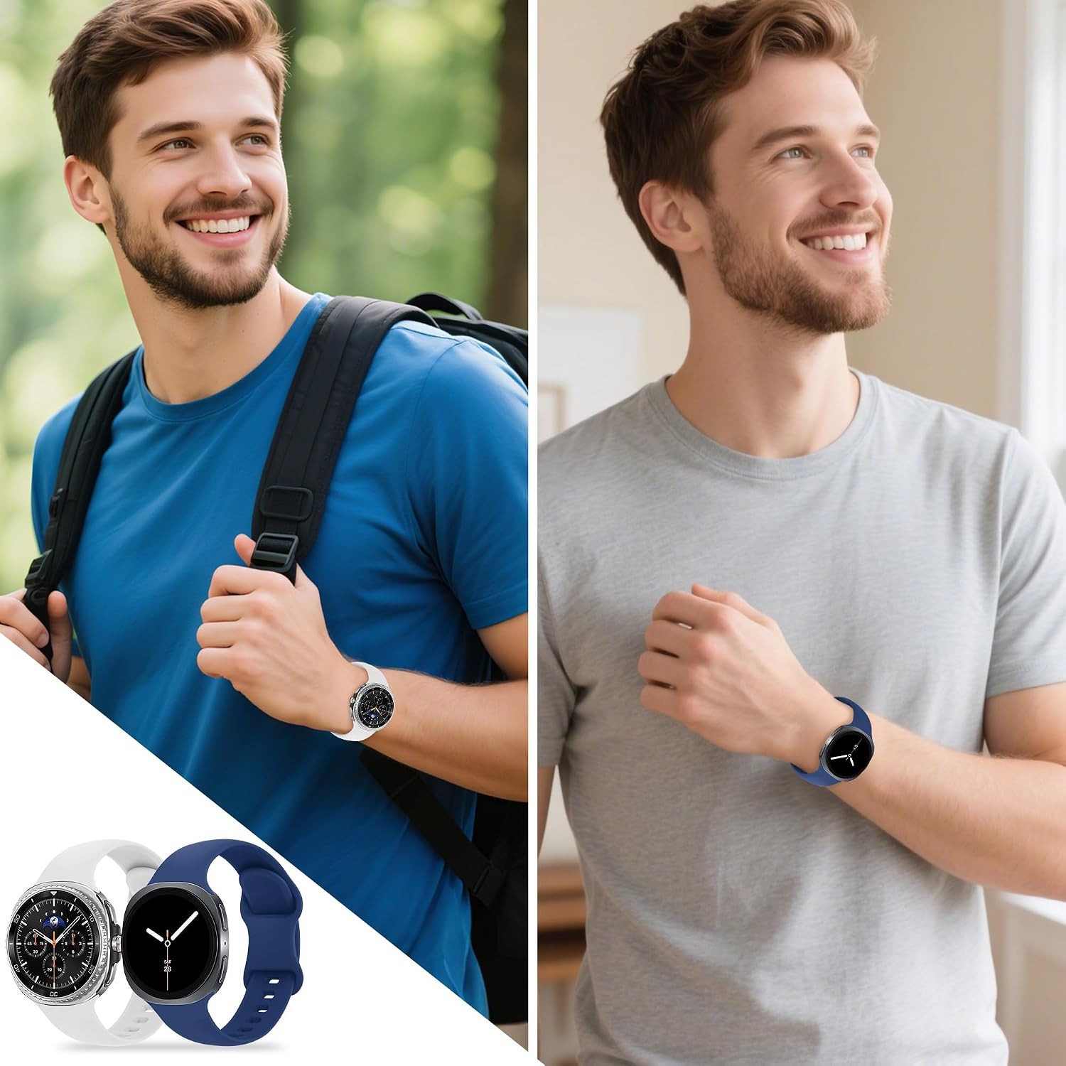 12 Pack Soft Silicone Sport Band for Galaxy Watch 8 40mm 44mm, Breathable
