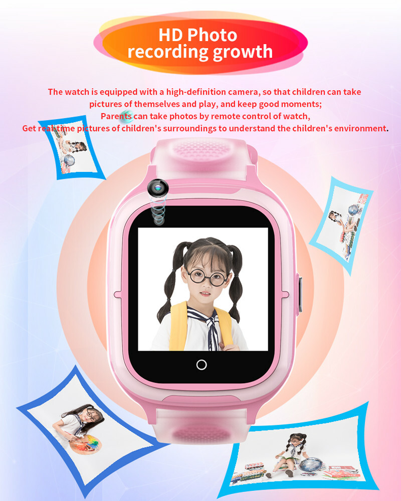 4G Kids Smartwatch Phone Call SOS Camera Video Call Smart Watch for Kids Gift