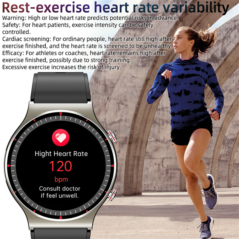 Smart Watch Men Women Touch Screen Business Smartwatch 1.3 inch Fitness Tracker