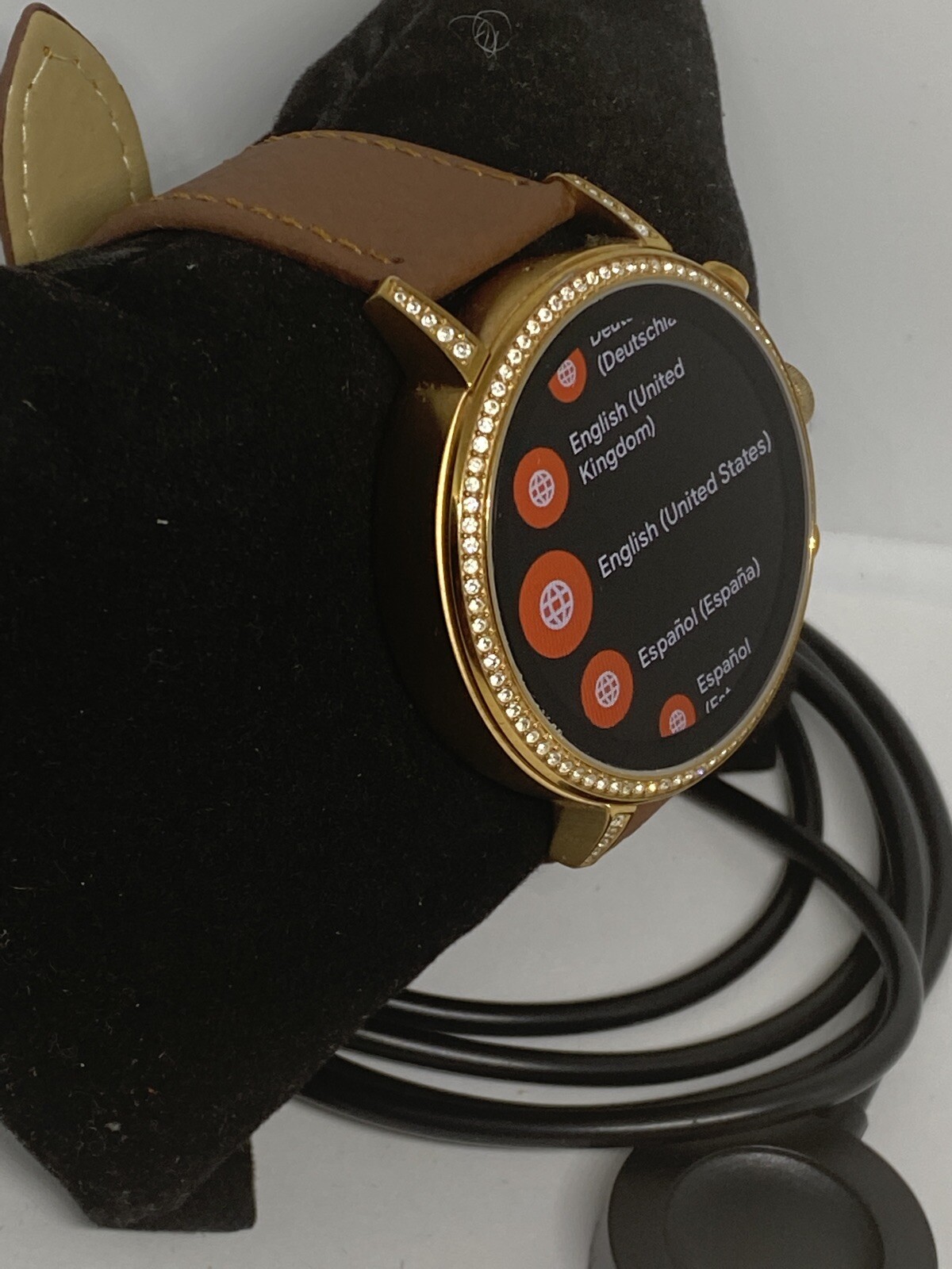 Fossil Gen 4 Authentic Digital Dial Smart Watch Custom Band FTW6015 AB83