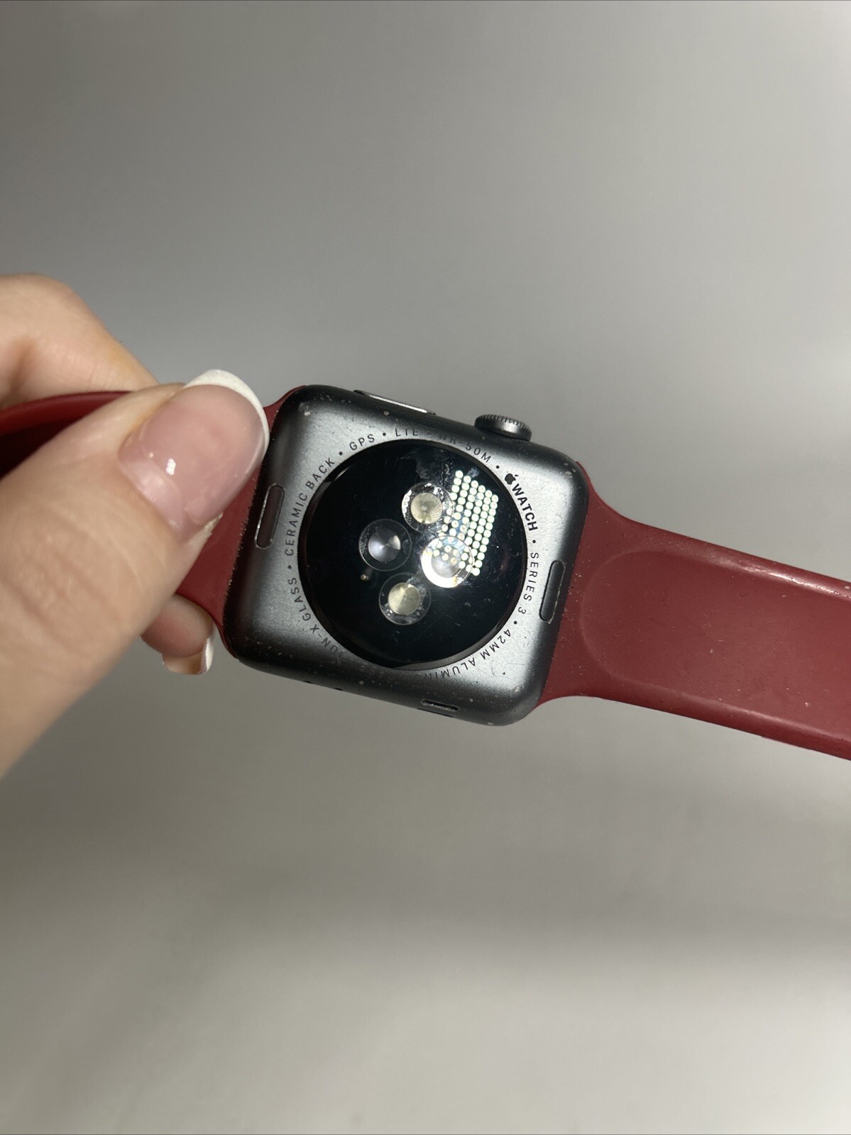Apple Watch Series 3 42mm Red Sport Band For Parts