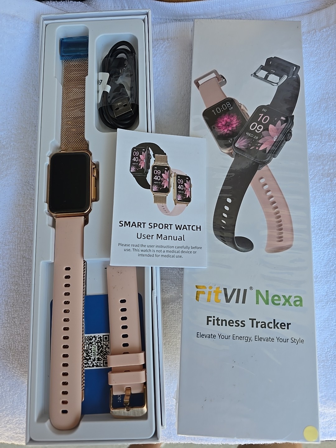 2 FITVII Nexa Fitness Tracker Answer/Make Calls, Smart Watch, Blood Pressure