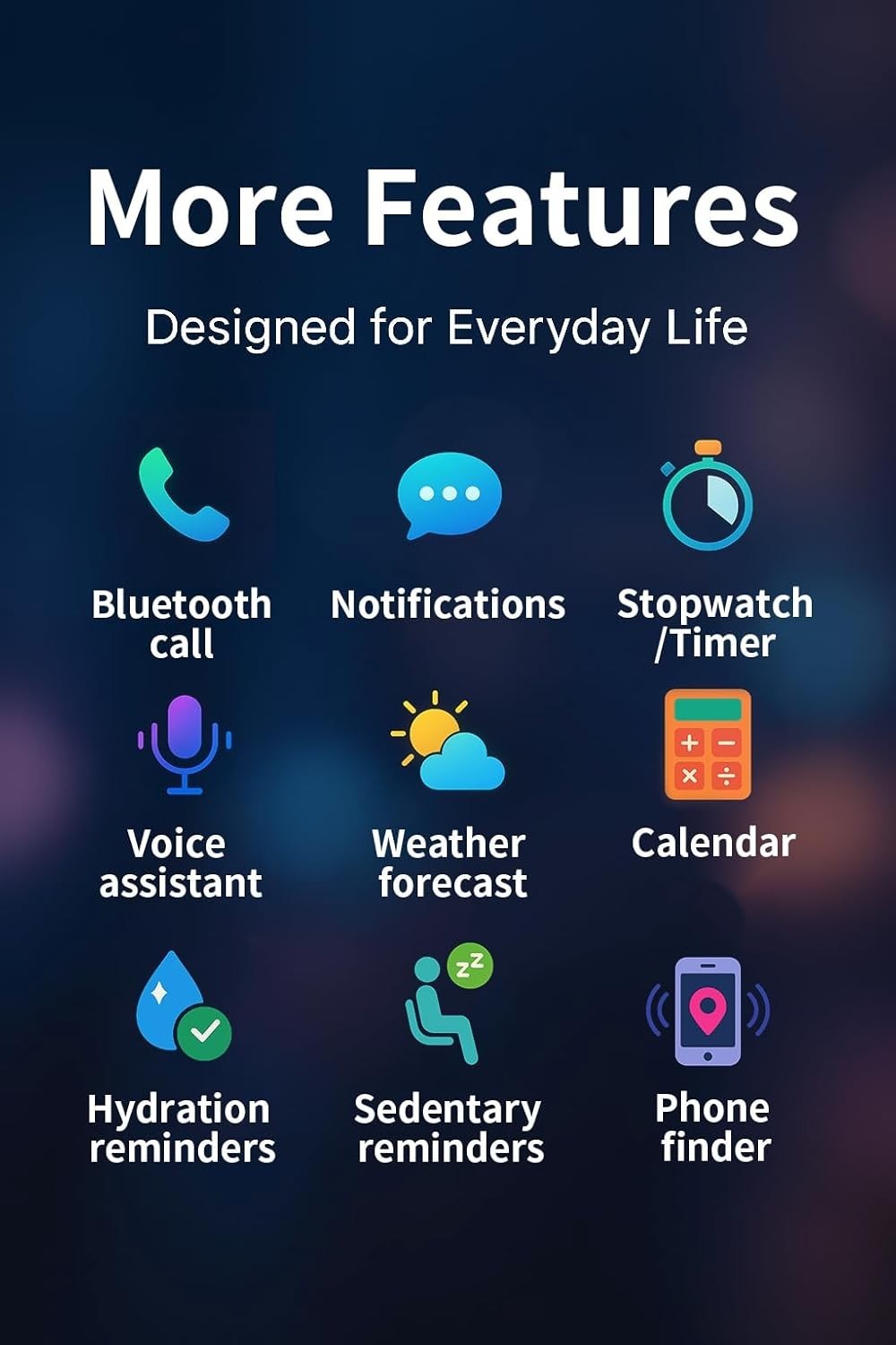 Stylish AI Chat Smartwatch – 100+ Sports Modes & Health Monitoring Features