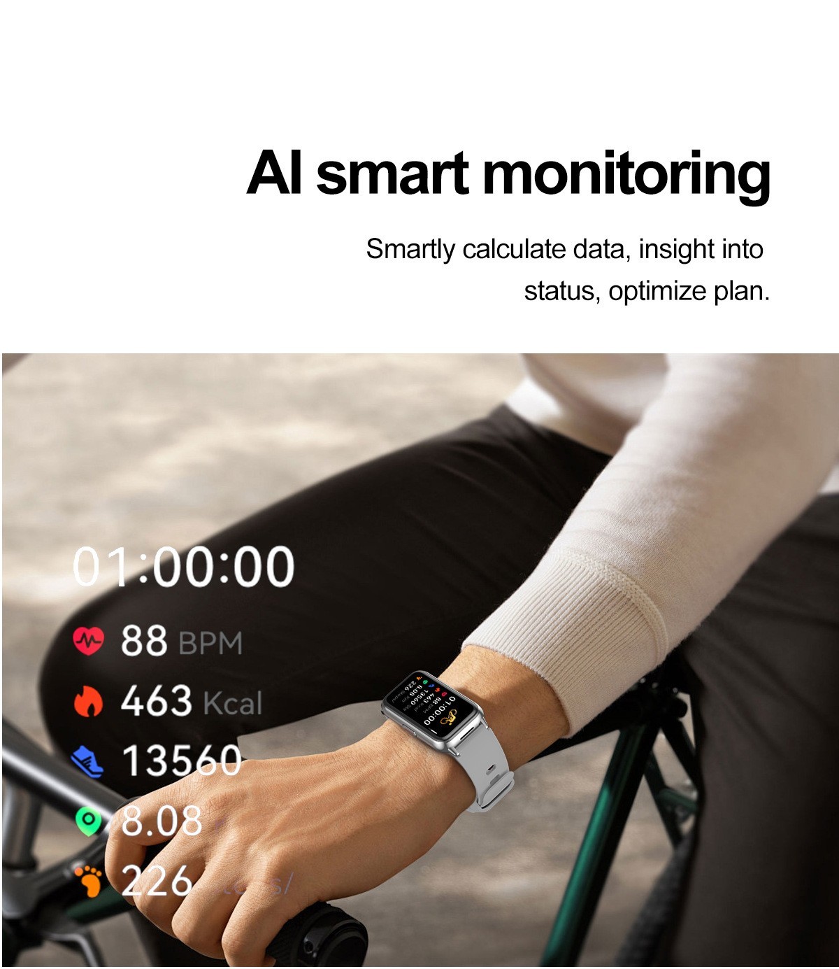HK72 Smart Watch 1.47 AMOLED Bluetooth Call Voice Waterproof Sport