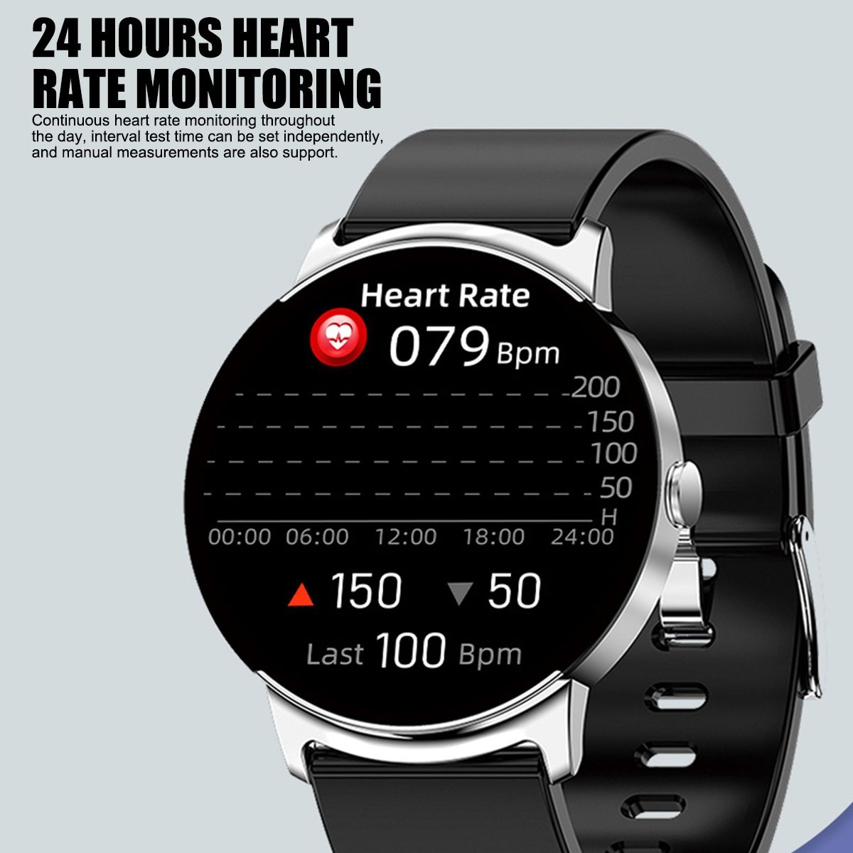 Round Smart Watch 1.32″ HD Screen IP68 Waterproof NFC SpO2 Fitness Tracker