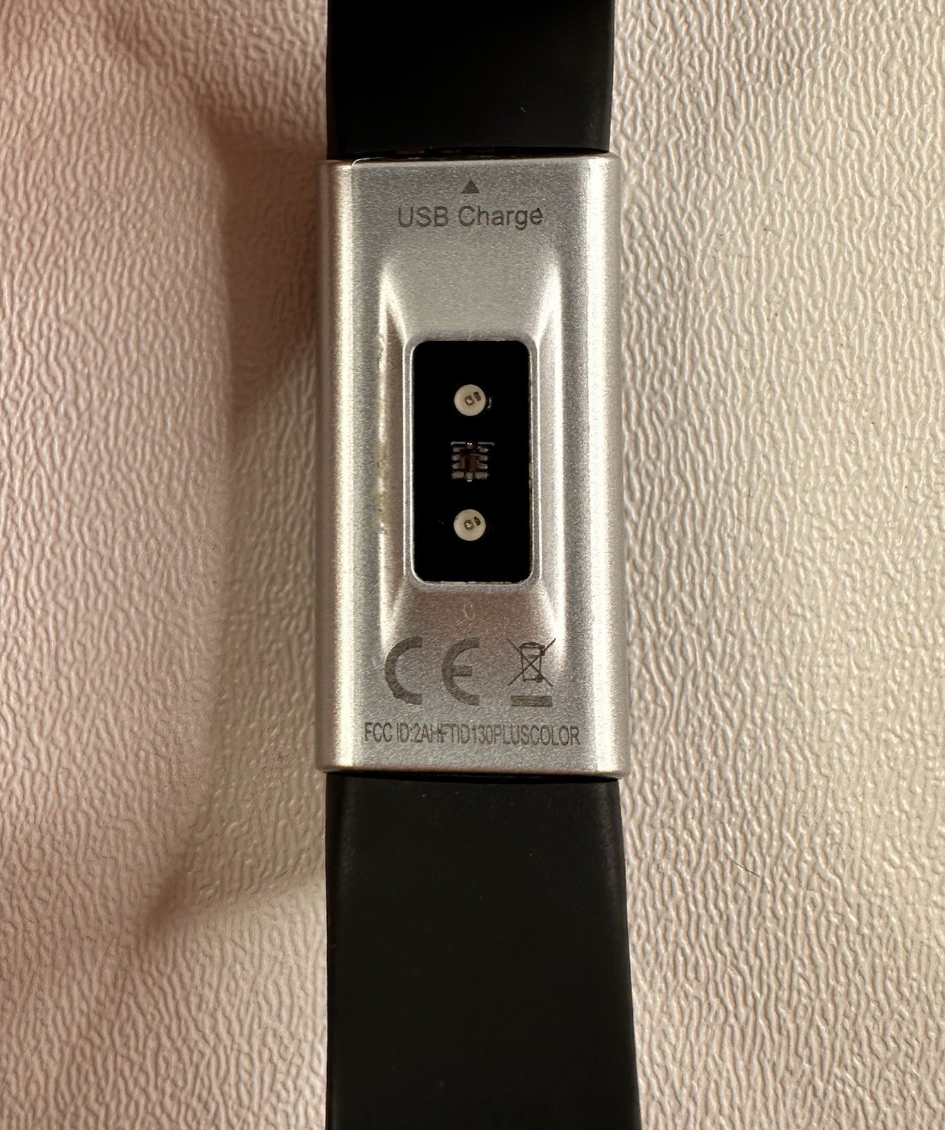LETS COM Black Smart Watch Fitness Tracker Steps Heart Rate