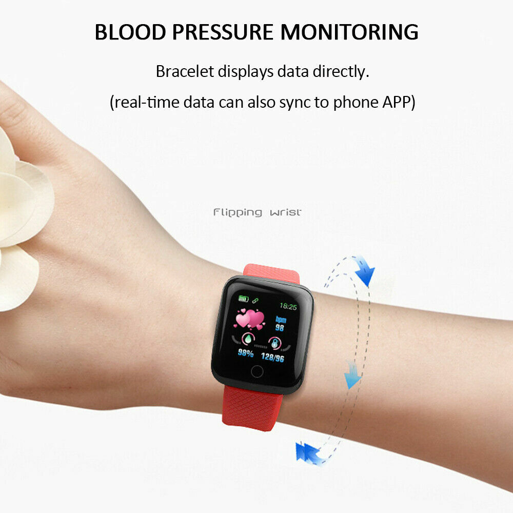 Smart Watch Heart Rate Monitor Fitness Sport Activity Tracker For Android iOS