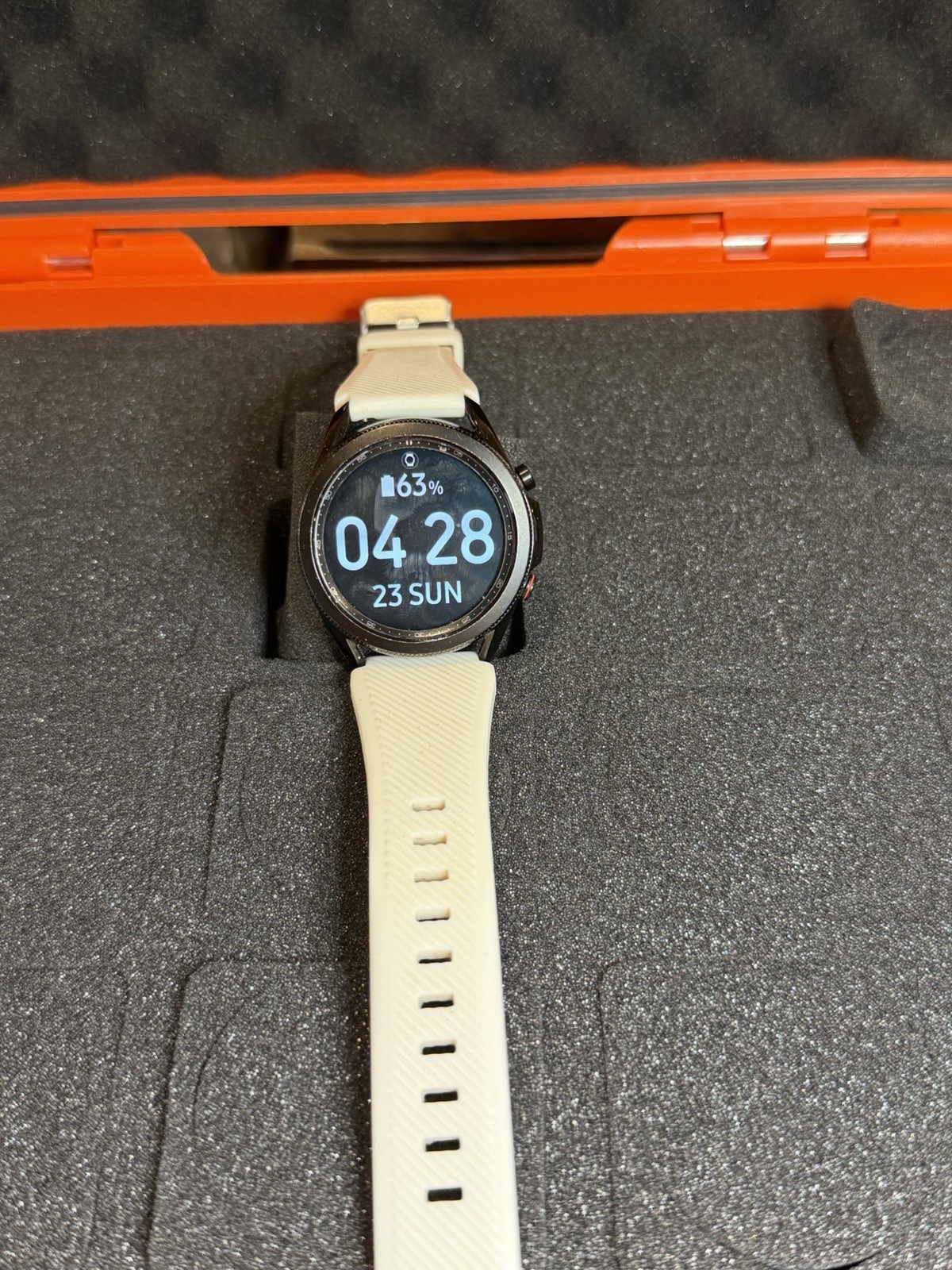 Samsung Galaxy Watch3 LTE 45mm Leather Band Mystic Black Smartwatch SM-R845U