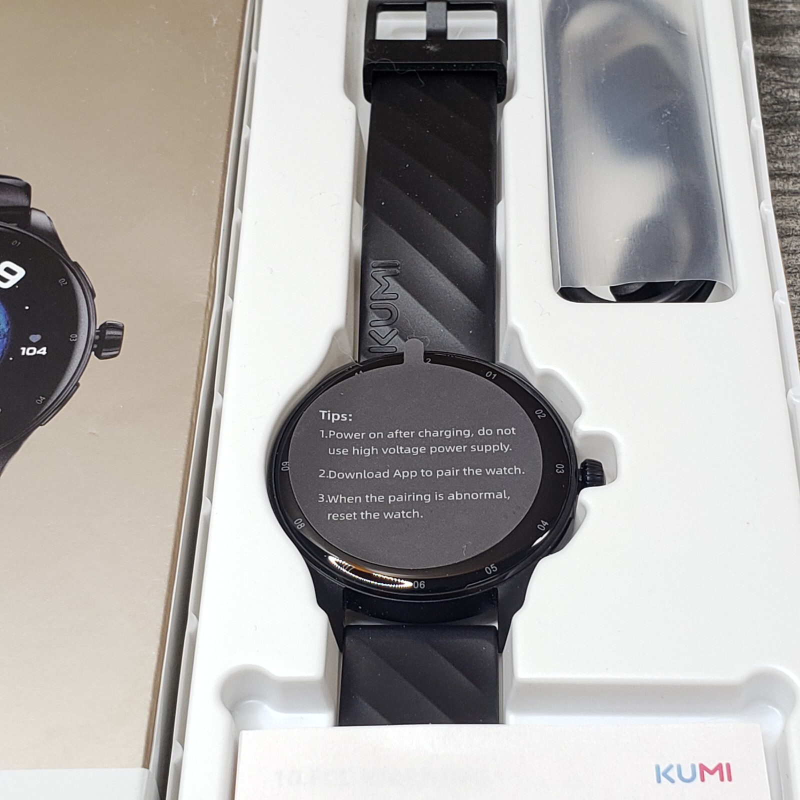 Kumi Smart Watches for Men, 1.43″ AMOLED Smartwatch for Android iPhone GW5 PRO