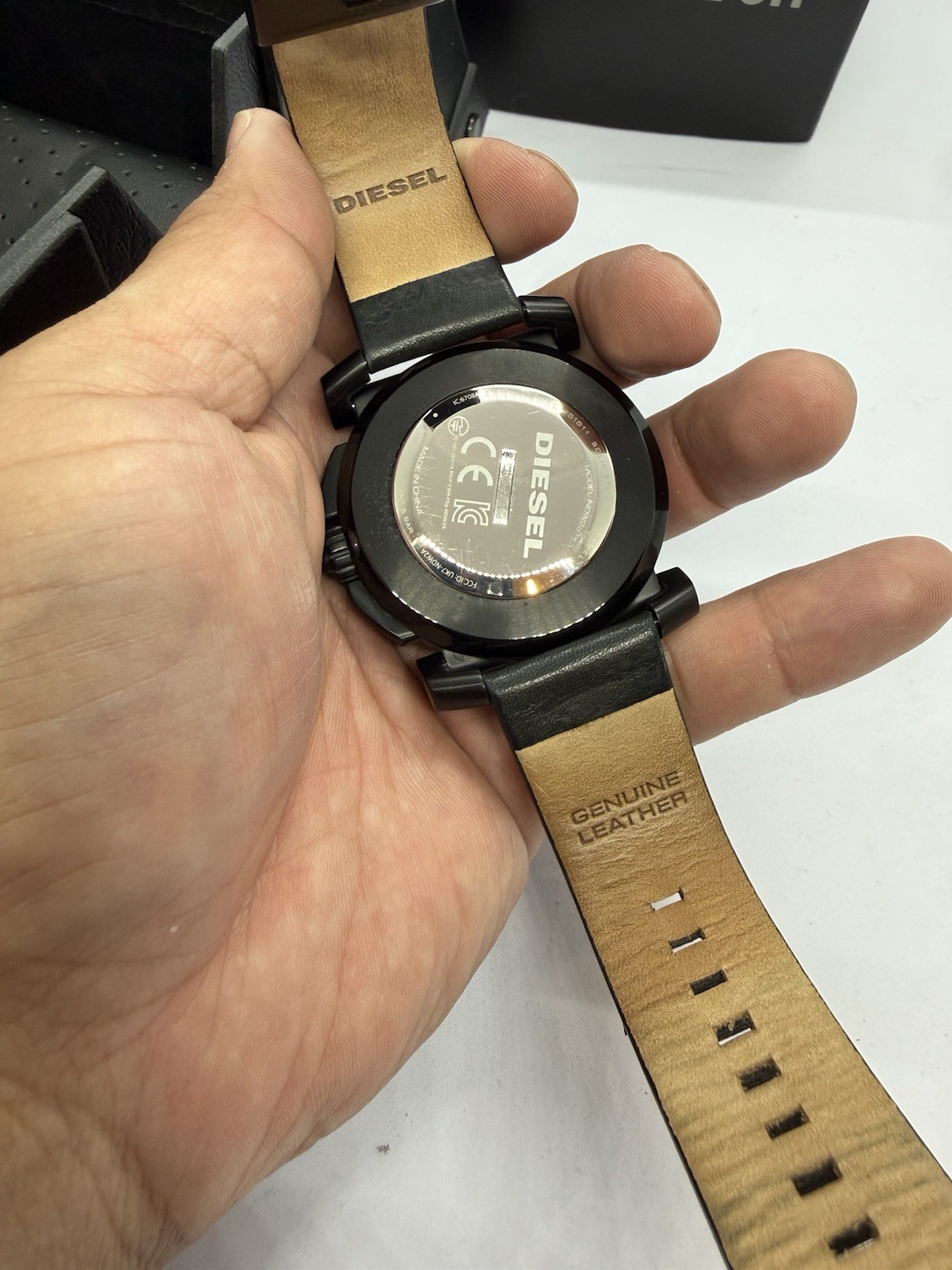 Diesel On Hybrid Smartwatch DZT1001 Bluetooth Mens Watch Black Leather Full Set