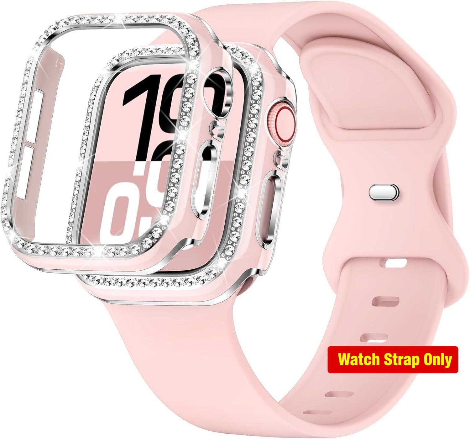 Soft Silicone Strap Compatible with Apple Watch Series 9/8/7 38mm/40mm
