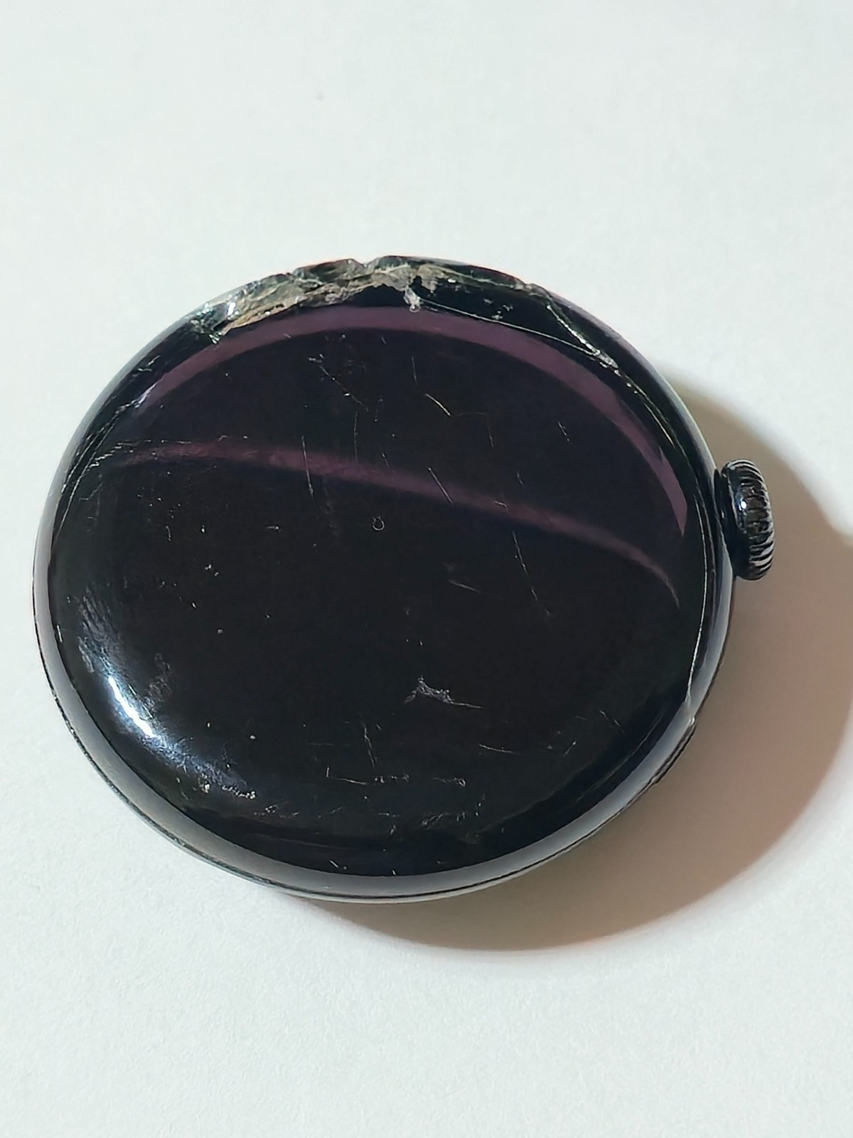 Google Pixel Watch 2 41mm Matte Black with Obsidian Black-cracked
