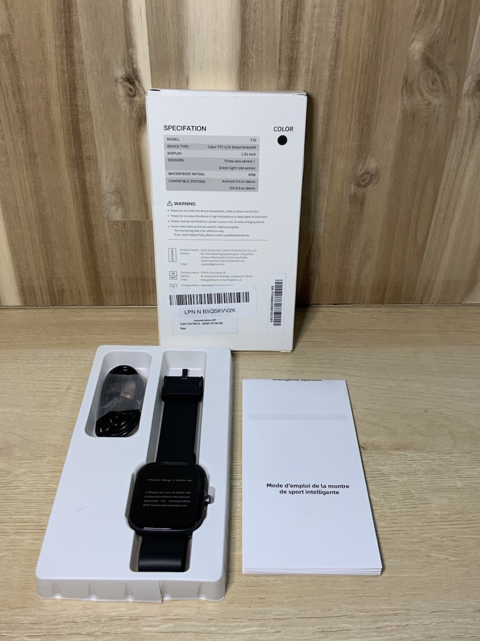 SOUDORV T70 Smartwatch Fitness Tracker