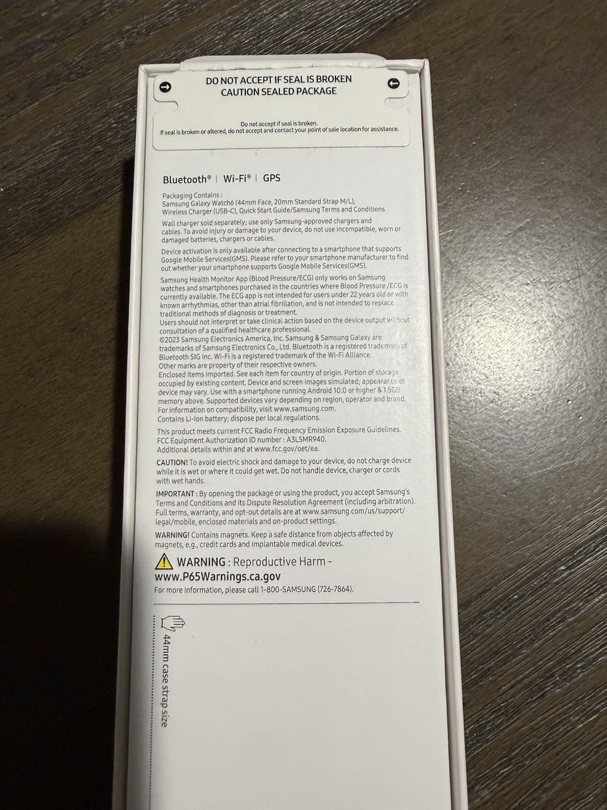 Samsung Galaxy Watch6 44mm Bluetooth/Wi-Fi GPS Smartwatch