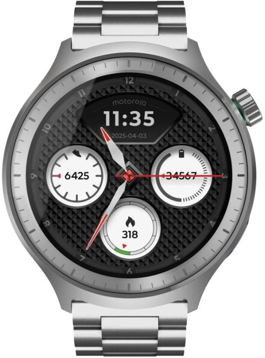 MOTOROLA moto watch Smartwatch (Matte Black / Matte Black band Strap, Free Size)