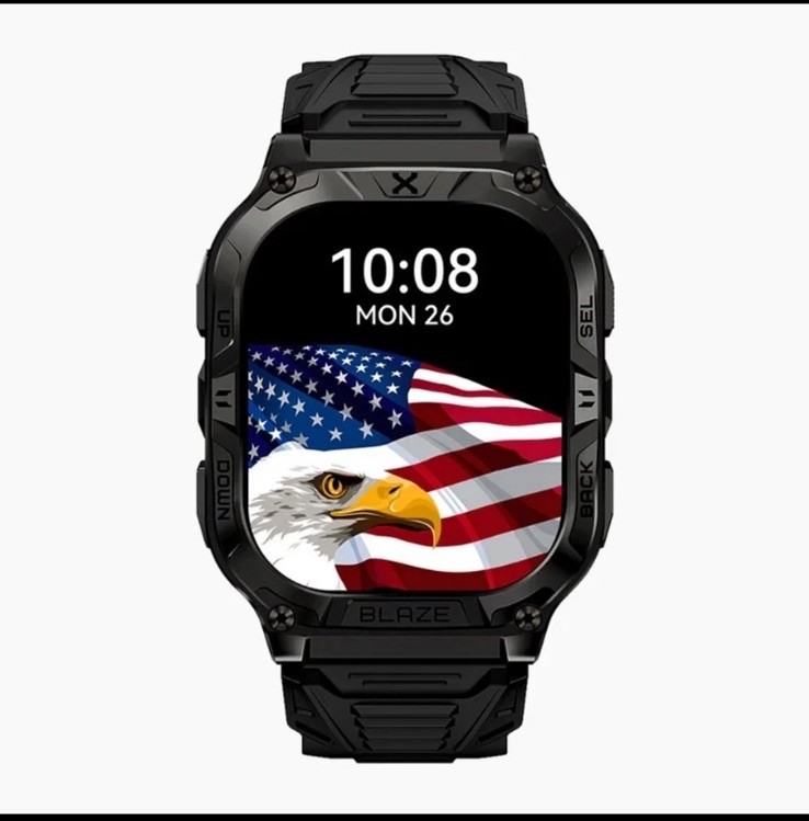 CARBINOX “BLAZE TYPE S ” Tactical Military Smartwatch IP69K Black – NEW SEALED