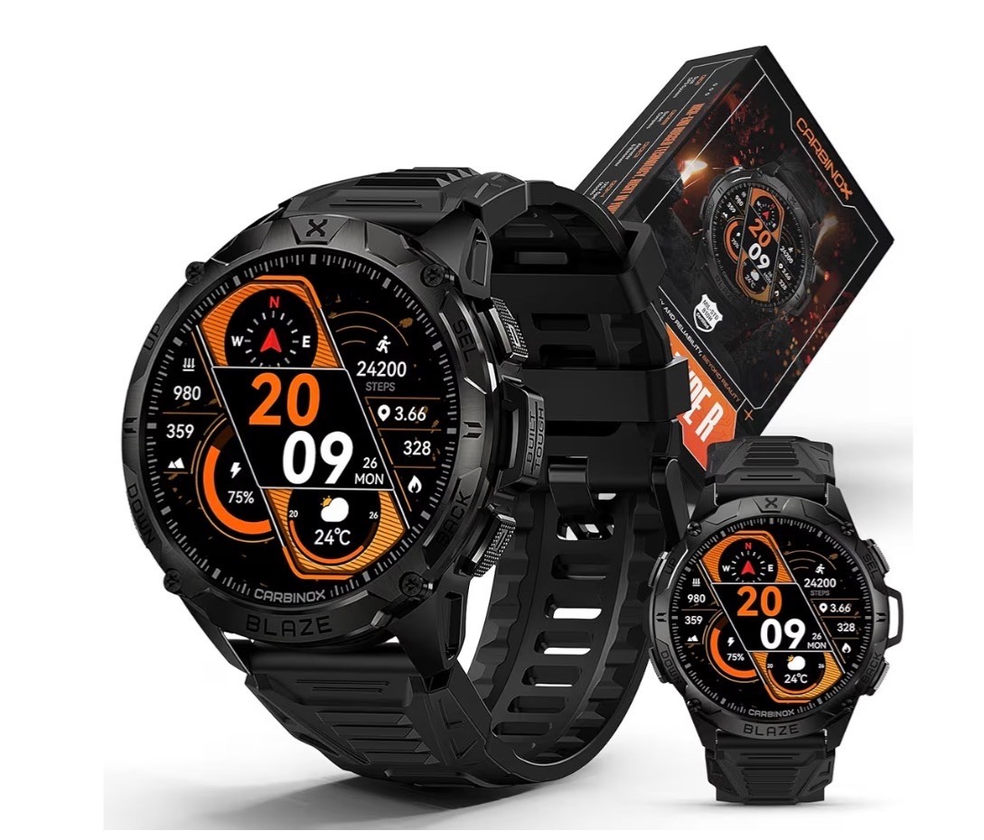 Blaze Smart Watch with GPS – Rugged Fitness Trackers, IP69K Waterproof, 170+ Spo