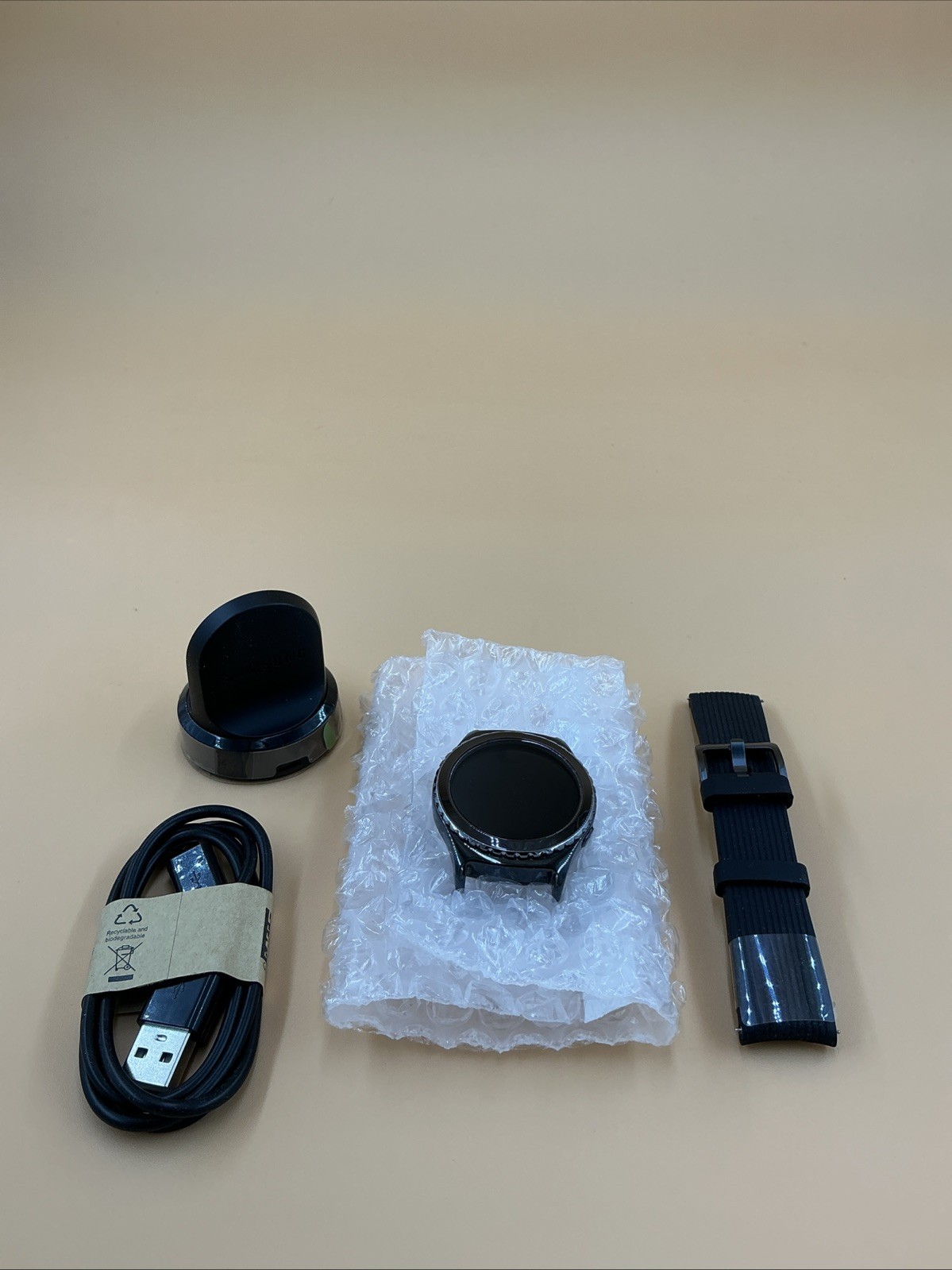 Samsung Galaxy Watch Gear S2 Classic Sm-r 732-black Excellent Condition