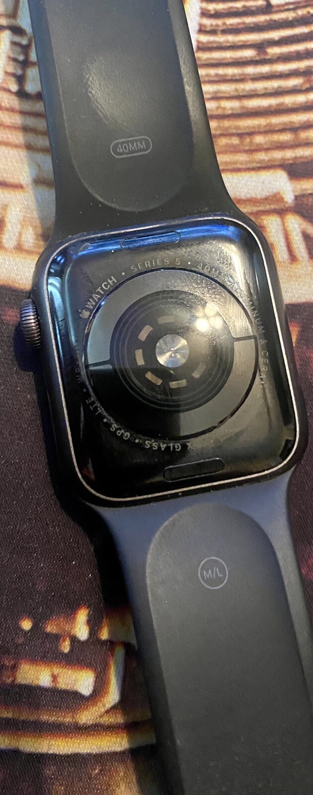 Apple Watch Series 5 40MM Space Gray Aluminum Case with Black Sport Band