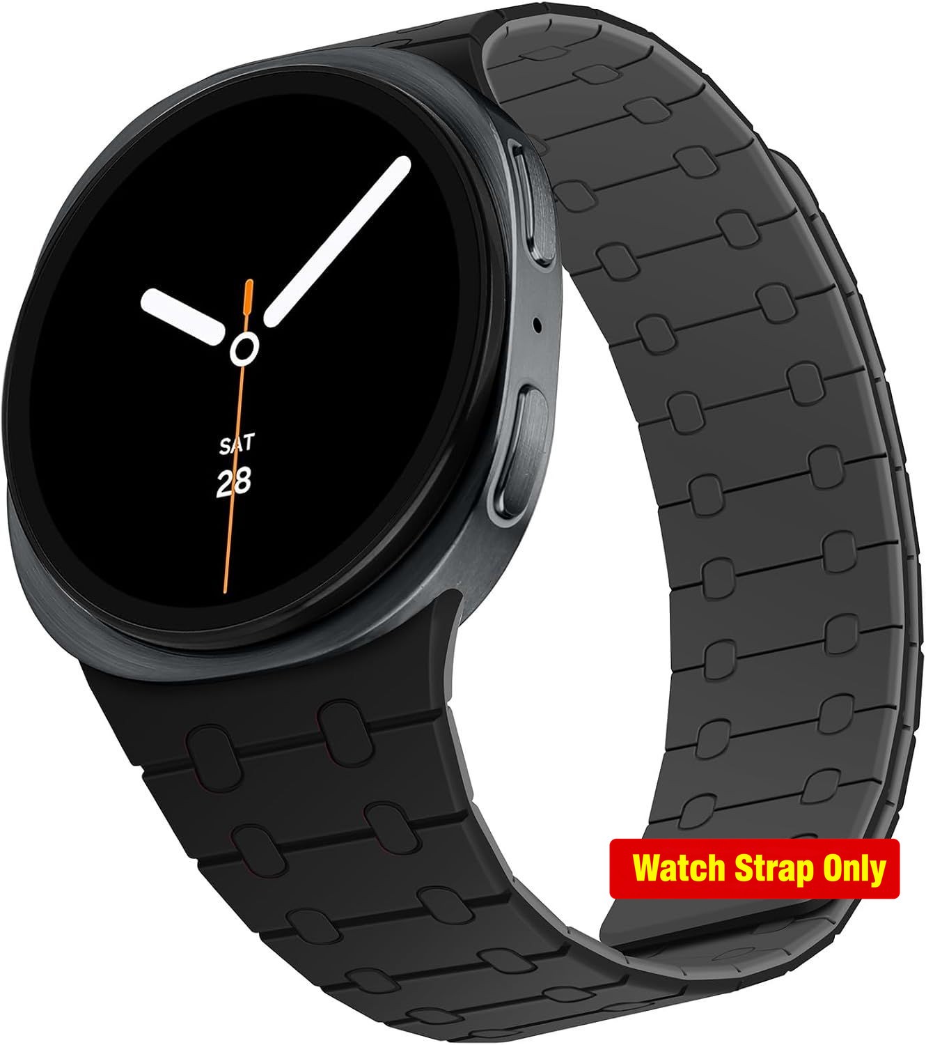 Sport Silicone Band for Samsung Galaxy Watch 9/8 Classic 40mm 44mm 46mm Black/Gr