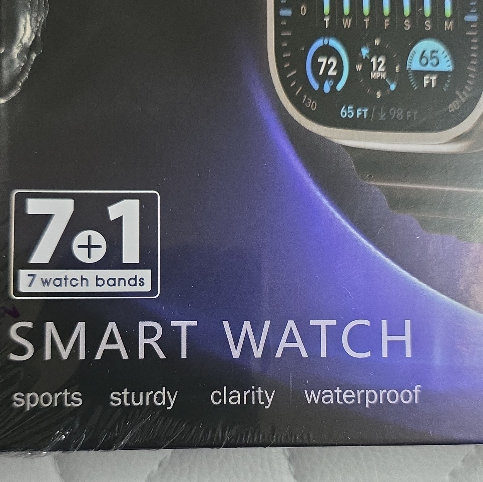 DG-11 Ultra 4 Smartwatch Super AMOLED Display, 7+1 Bands Waterproof and Ear Pods