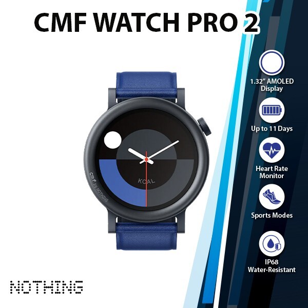 NOTHING CMF Watch Pro 2 iOS Android Smartwatch(Blue/1.32″/AMOLED/Bluetooth)