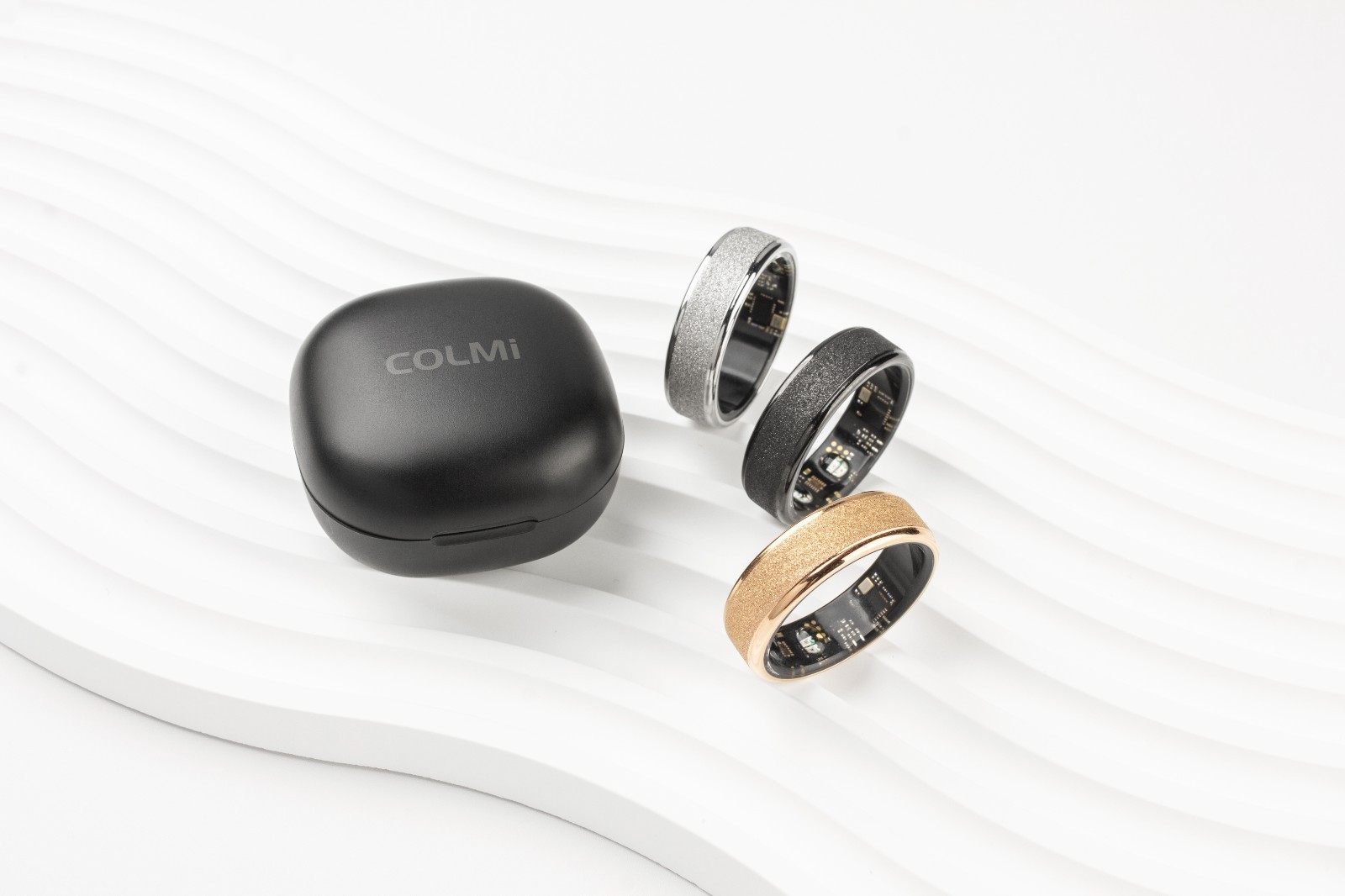 COLMI R10 Smart Ring with Charging Case + Sizing Kit Bundle – Size Guarantee