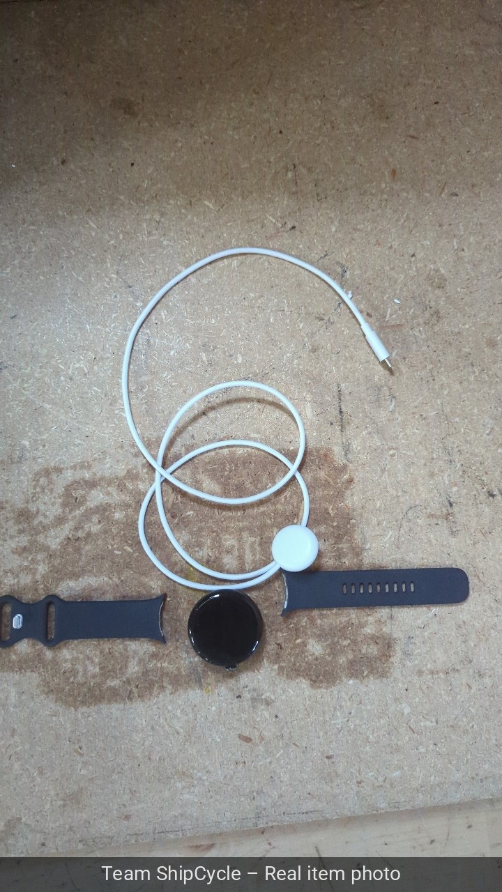 DEFECTIVE Google Pixel Watch 3 LTE 45mm Matte Black Obsidian Band GA0577 G3D