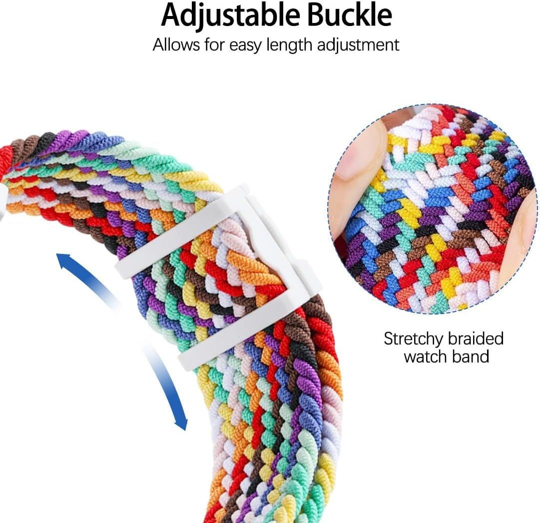 Strap Only For Apple Watch Adjustable Braided Band Magnetic Buckle Quick Release