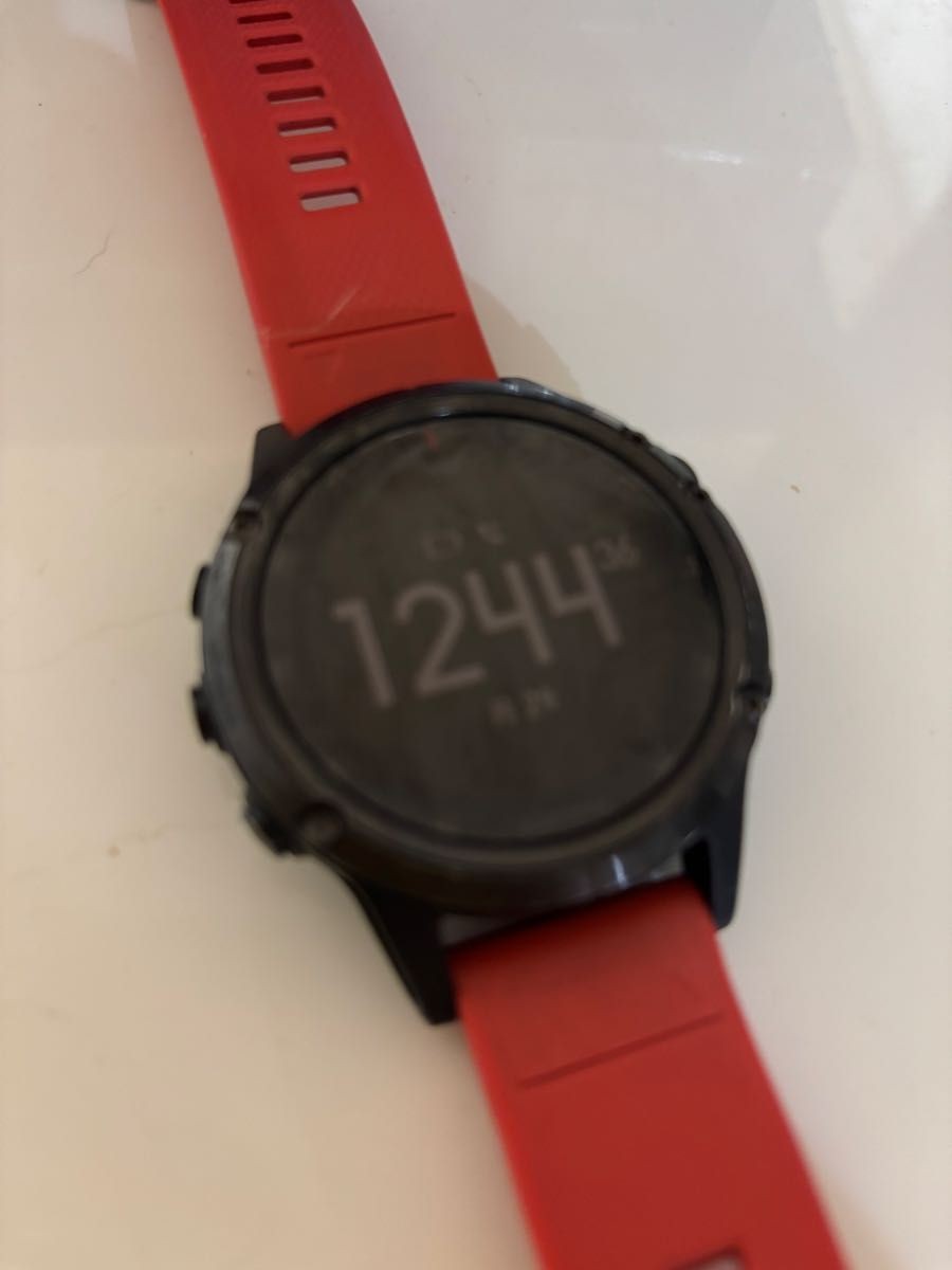 GARMIN fenix 5 PLUS Smartwatch Black Mens GPS Sport Watch Working Used