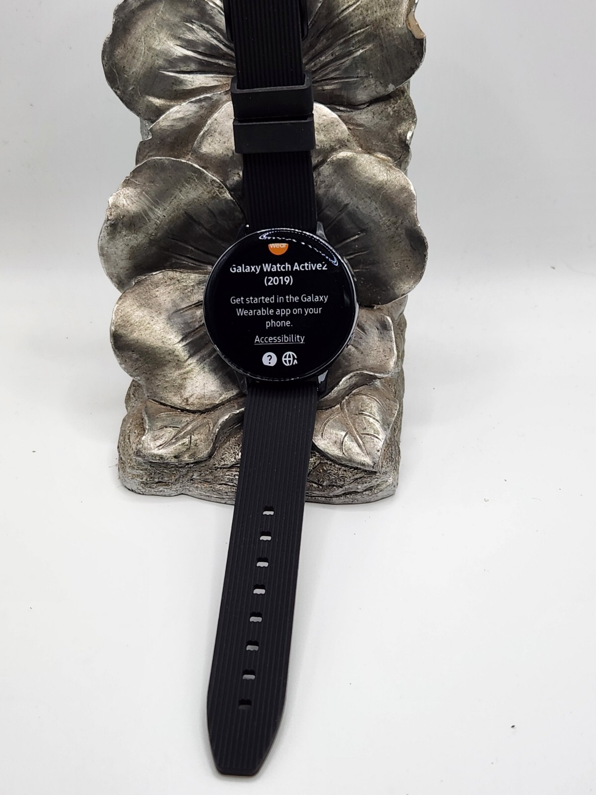 Samsung Galaxy Watch Active 2 SM-R825U 44mm Stainless Steel Case-Black -Good#174