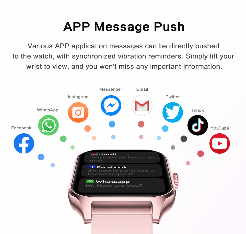 Bluetooth Smart Watch Men Women Fitness Tracker Watch For iOS Android Phones