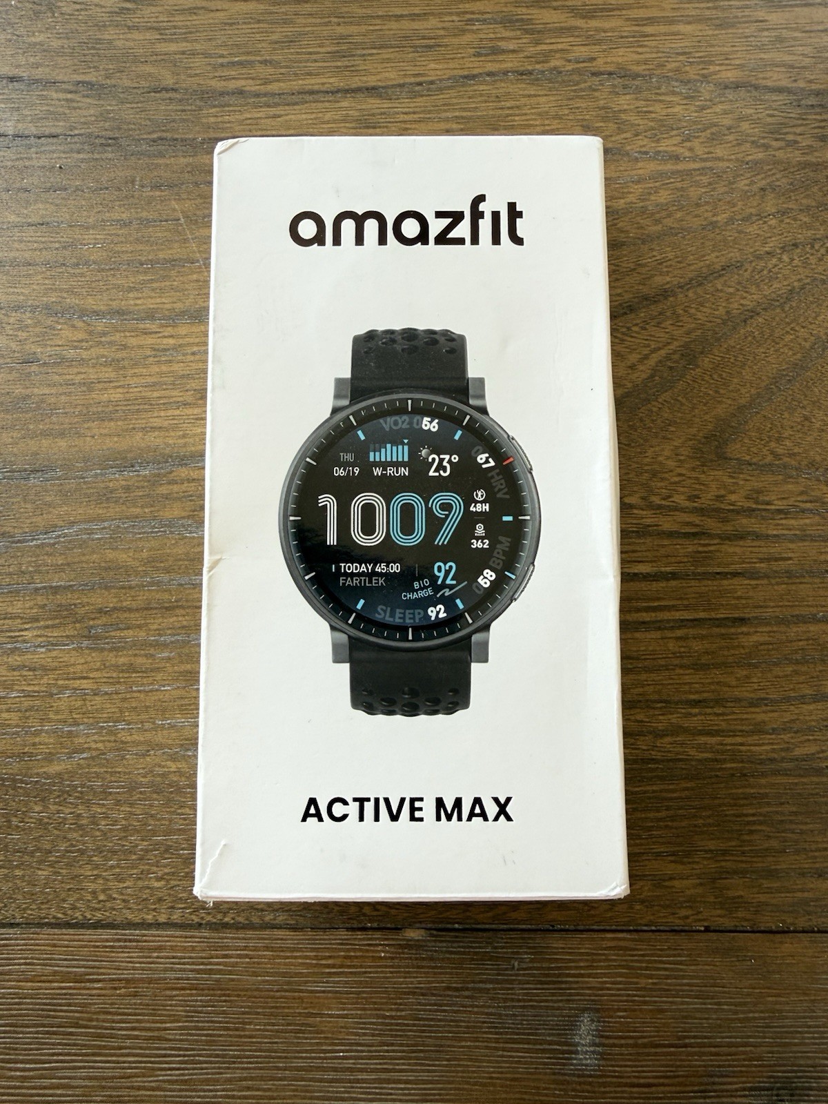 Amazfit – Active Max – Smart Watch 1.5″ – AMOLED Display – Black – Open Box