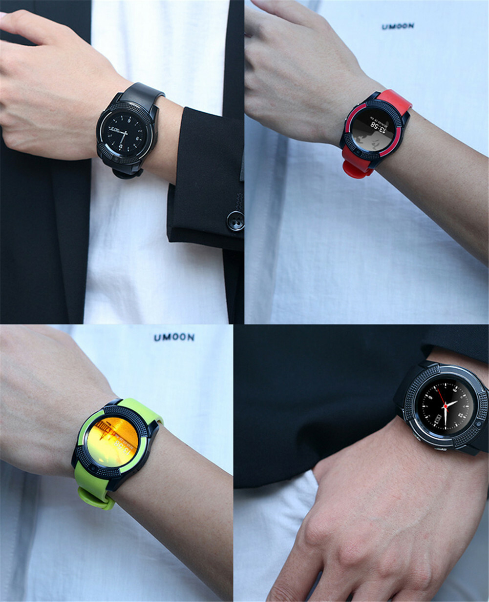 Luxury Smart Watch Unlocked Phone Bluetooth Bracelets for Android Men Women