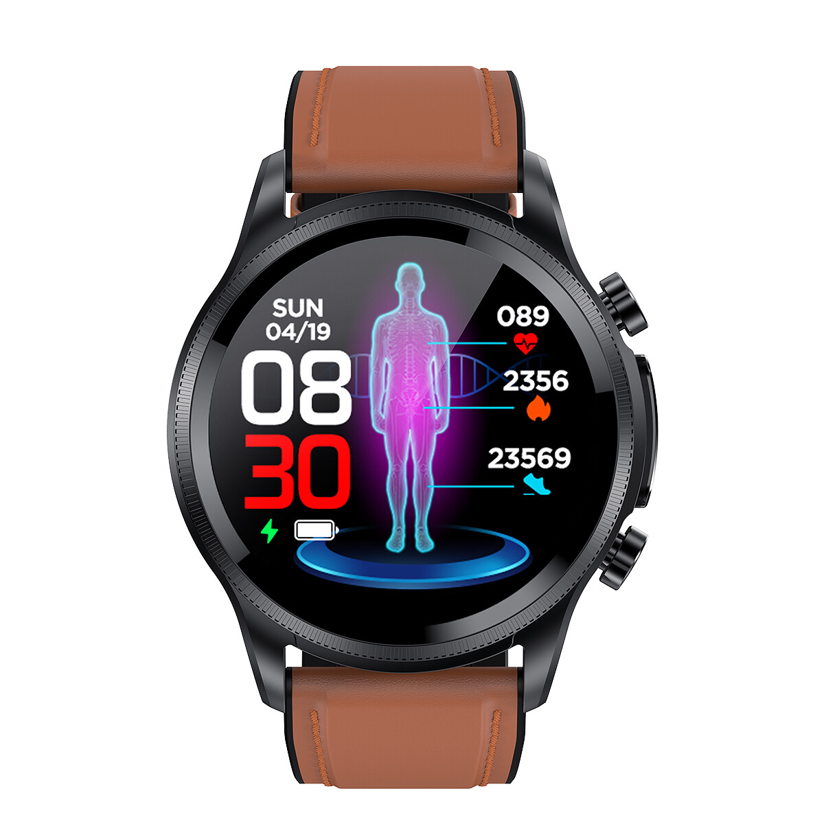 Medicoswatch E400 ECG Body Temperature Measuring Smartwatch