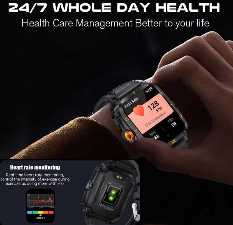 Smart Watch Advanced Fitness Health Tracker, Sleep Monitor