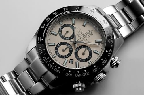 HYAKUICHI 101 No.11 Diver’s Watch Water Resistant to 20 ATM Date Quartz Ivory