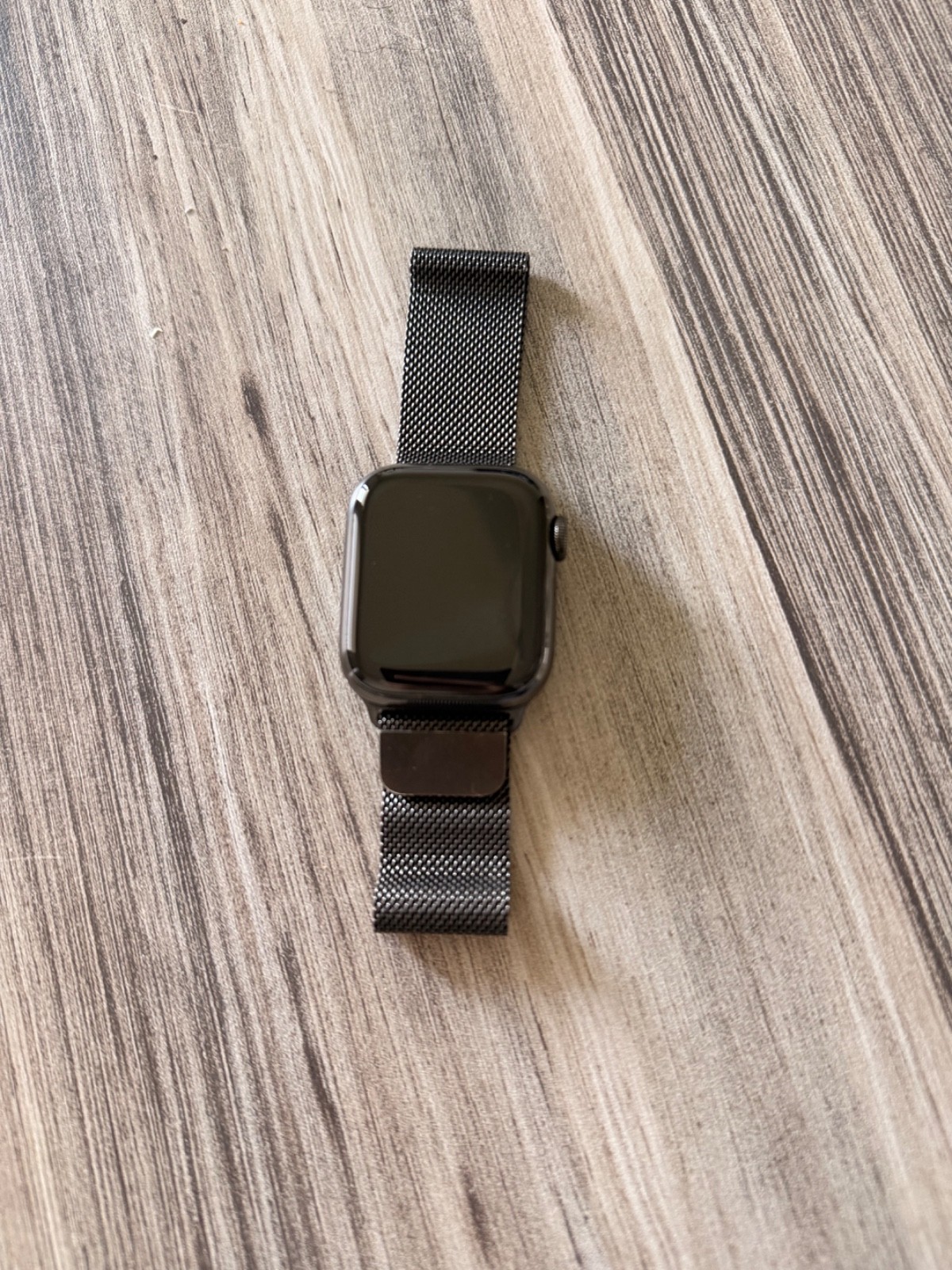 Apple Watch Series 7 41mm Case with Milanese Loop – Graphite Stainless Steel,…