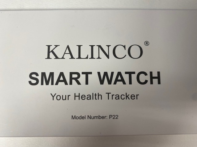 NEW KALINCO SMART WATCH ModelNumber P22, Silver Pink.