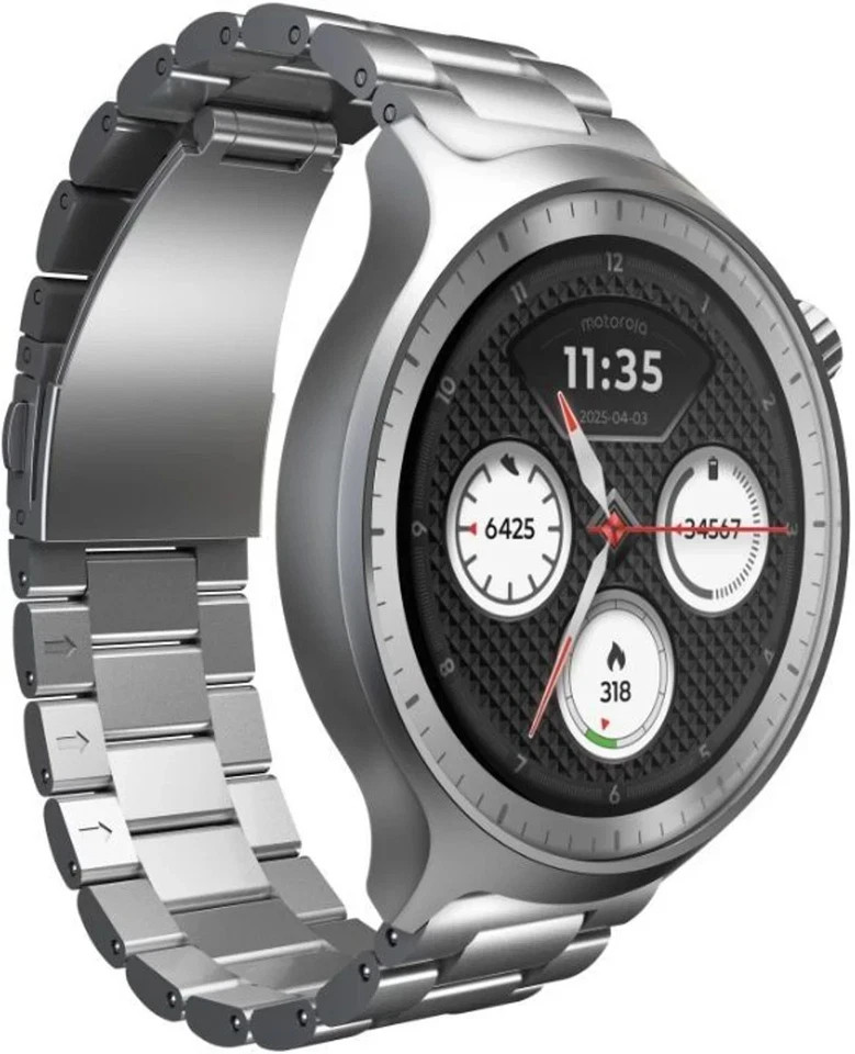 MOTOROLA moto watch Smartwatch (Matte Black / Matte Black band Strap, Free Size)
