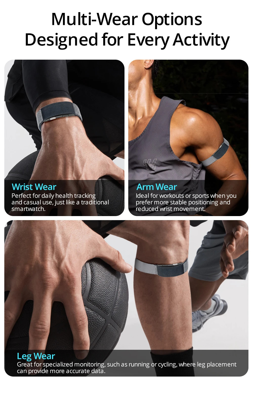 Smart Bracelet with No Screen Waterproof Band BT Call Sos Reminder Heart Rate