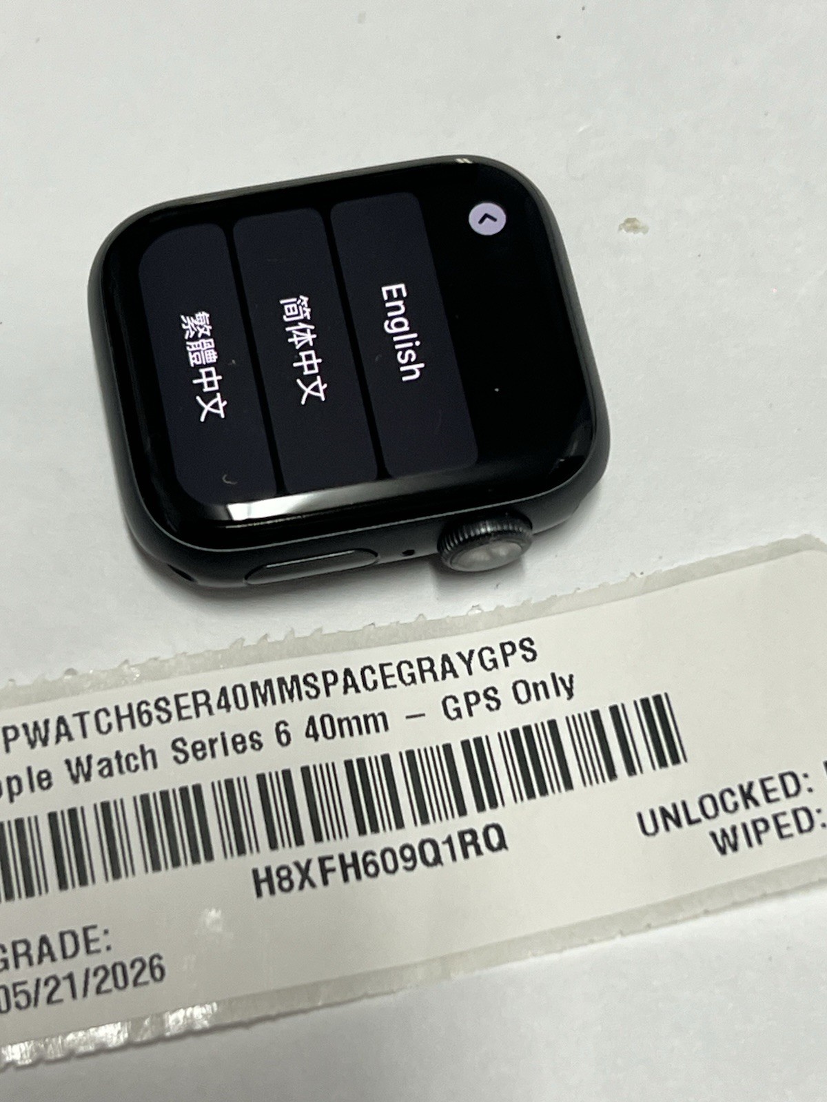 Apple Watch Series 6 40MM (GPS ) aluminum- read