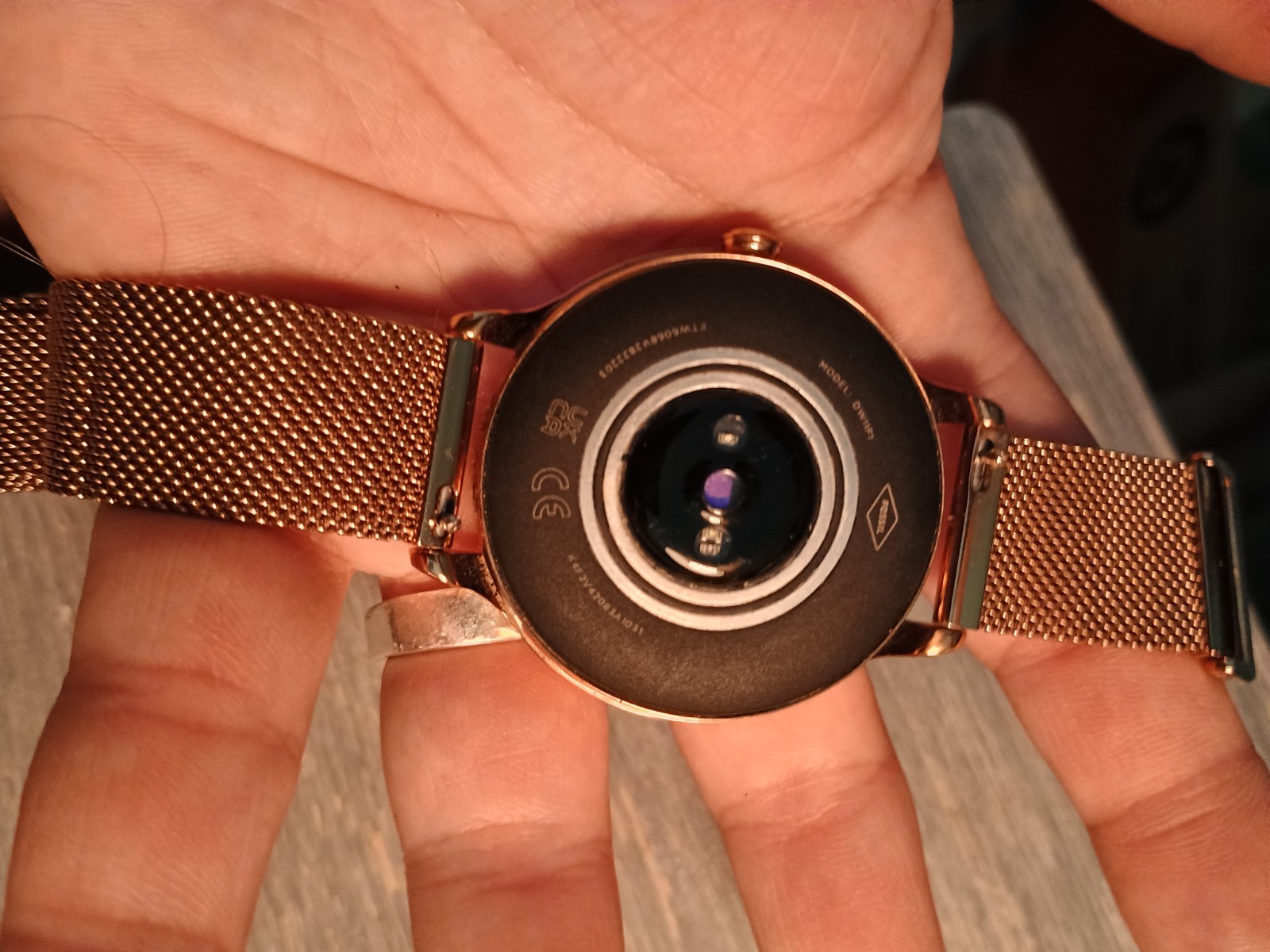 Smartwatch Fossil Gen 5E 42mm Stainless steel(Gold) (Model:DW11F1) Working