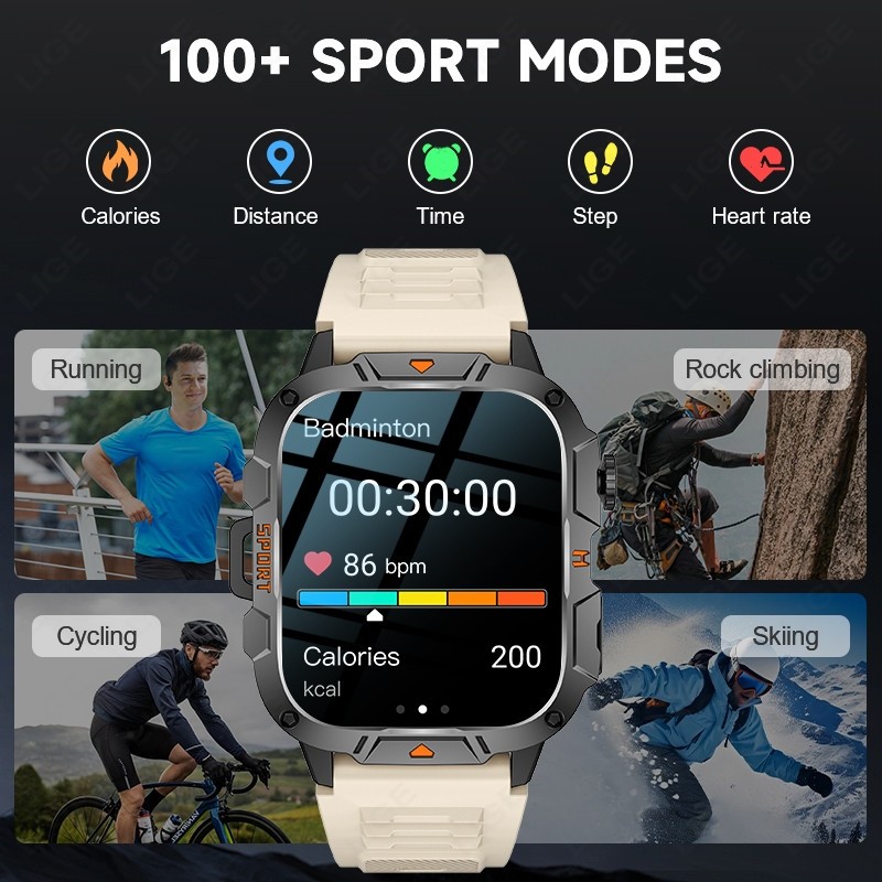2025 Smart Watch Men/Women Waterproof Smartwatch Bluetooth For iPhone Android