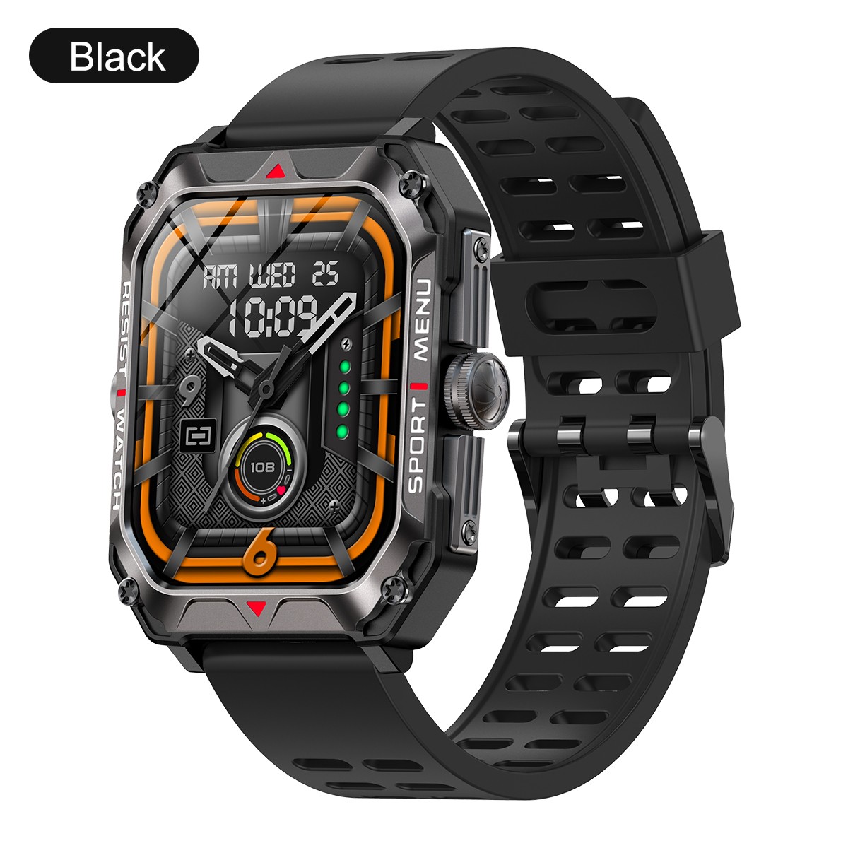 Rugged Military Smart Watch Men Android iOS Fitness Watches Waterproof New 2023*
