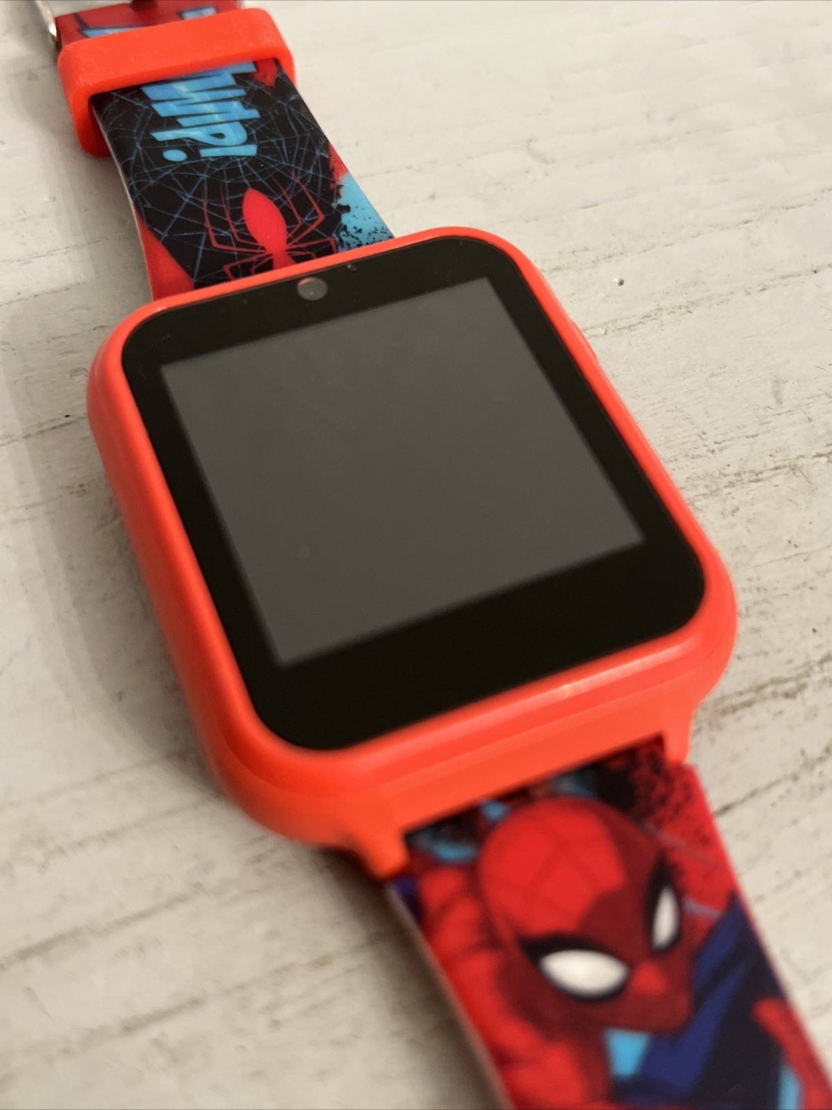 ITIME KIDS ACCUTIME SMART WATCH SPIDERMAN THEMED (TESTED FULL WORKING ORDER)