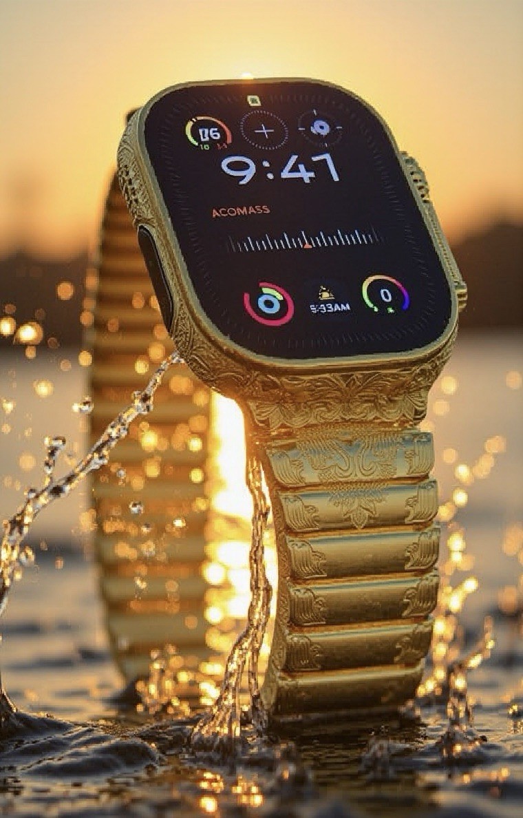 ✅ Custom 24k Gold Apple Watch Ultra 2 Engraved + Luxury Box | Authentic ✅